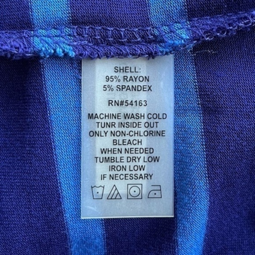 Calvin Klein Horizontal Blue Striped Sleeveless Sheath Dress 👗 - Picture 7 of 9